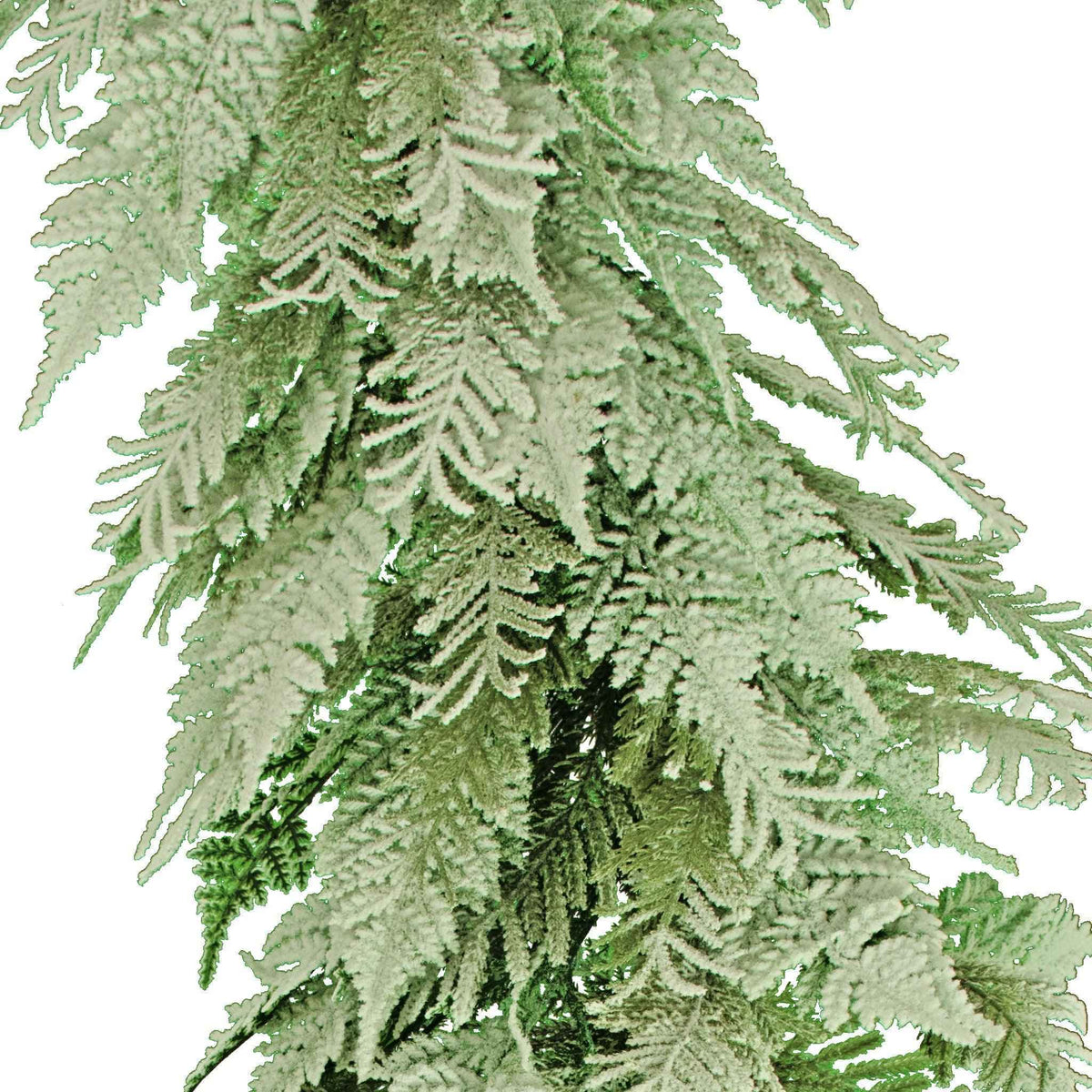 6FT Flocked Cedar and Cypress Garland - Lee Display