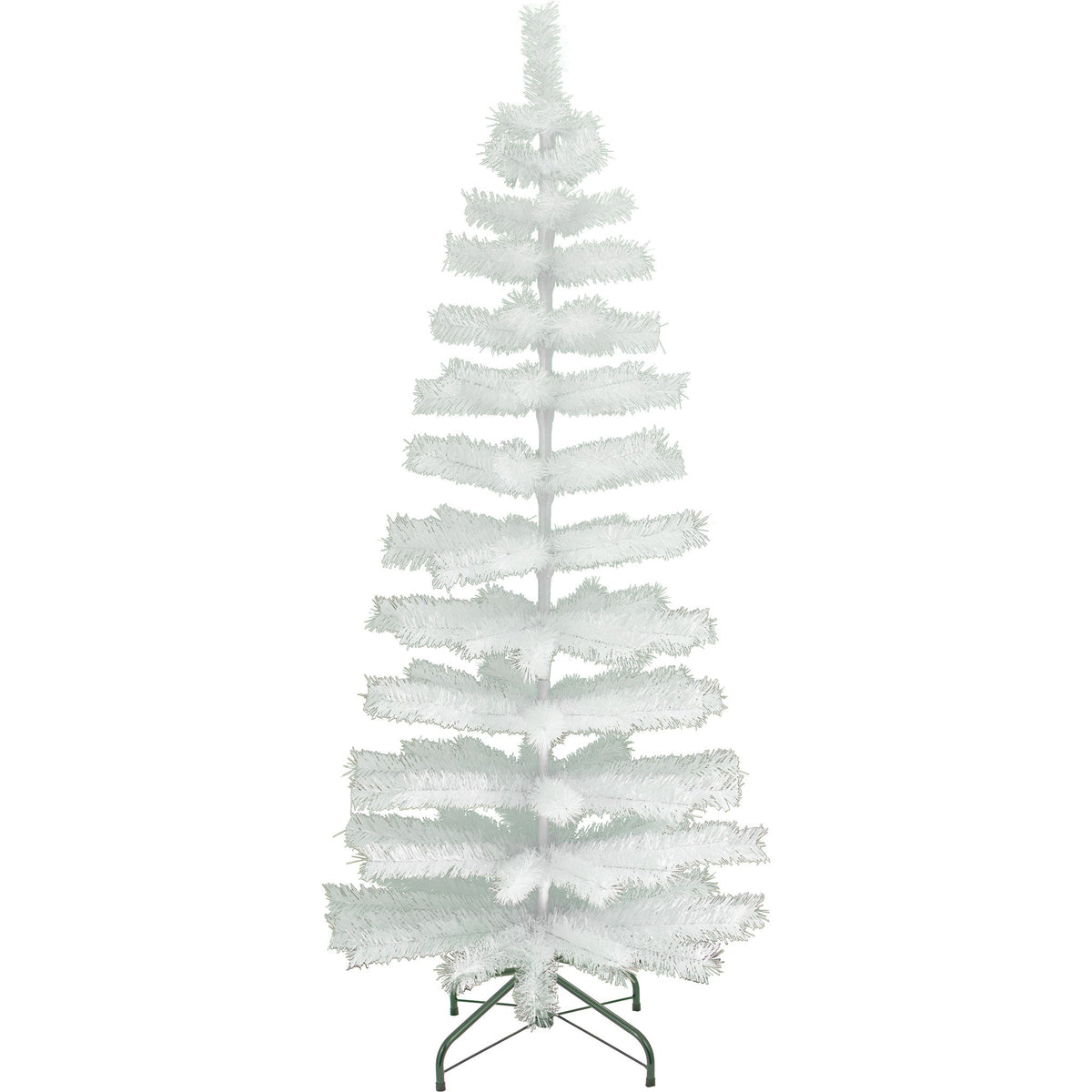 6ft tall white tinsel christmas tree made by lee display