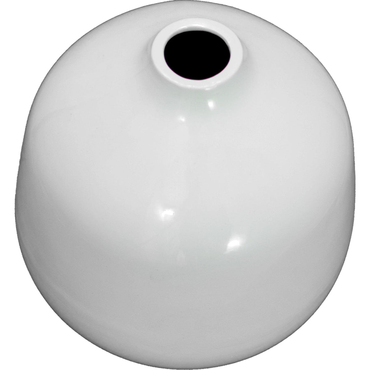 Lee Display's brand new 8in Bell Krater Ceramic Vase comes in a high gloss white finish on sale at leedisplay.com
