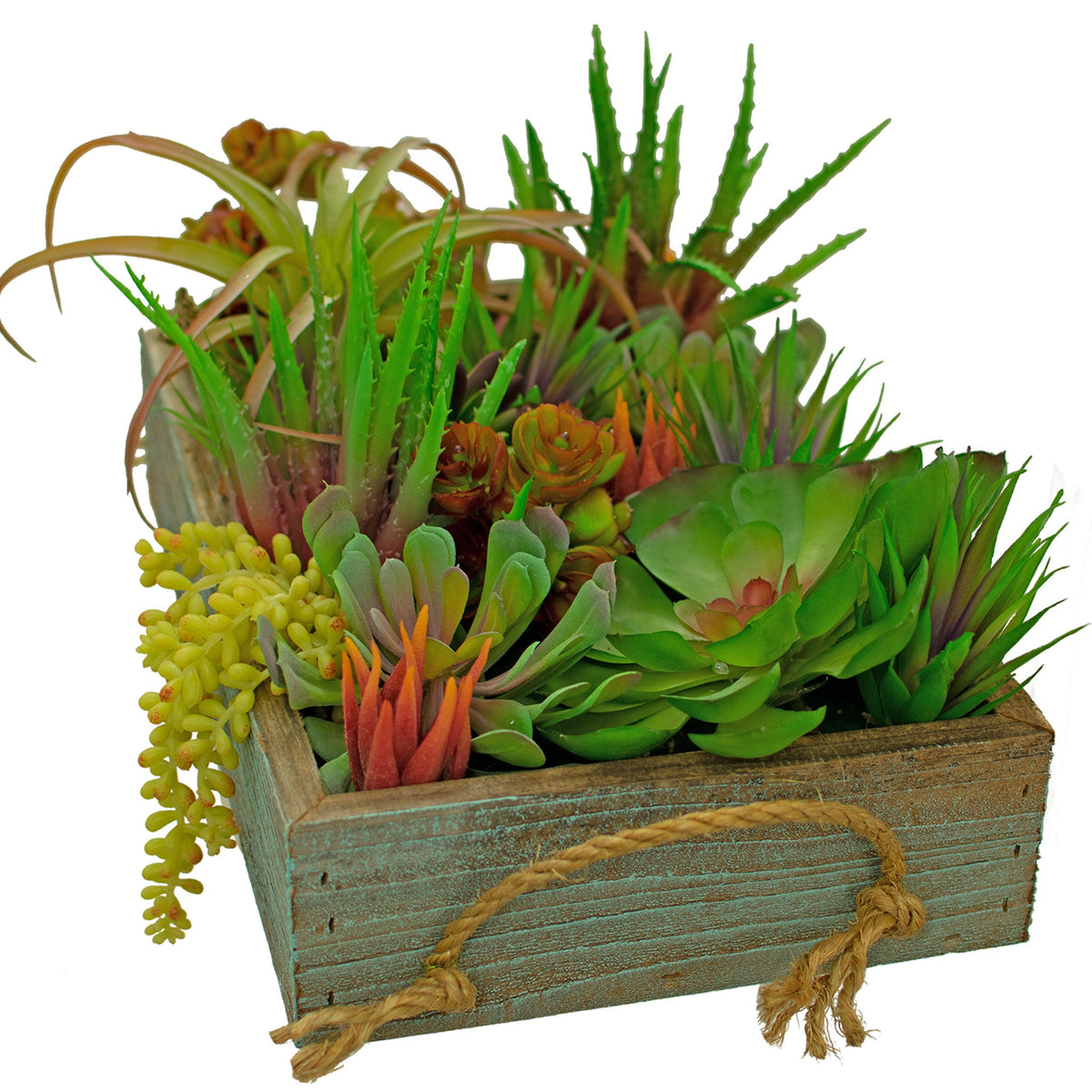 Artificial Succulent Planter Box