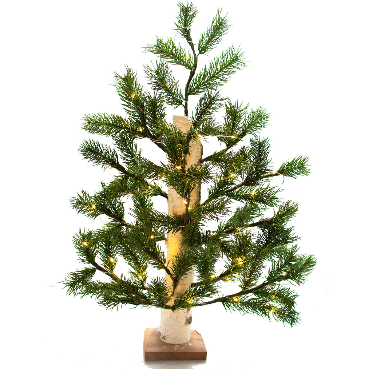 18 inch tall Birch Pole Christmas Trees and Holiday Centerpieces on sale at leedisplay.com
