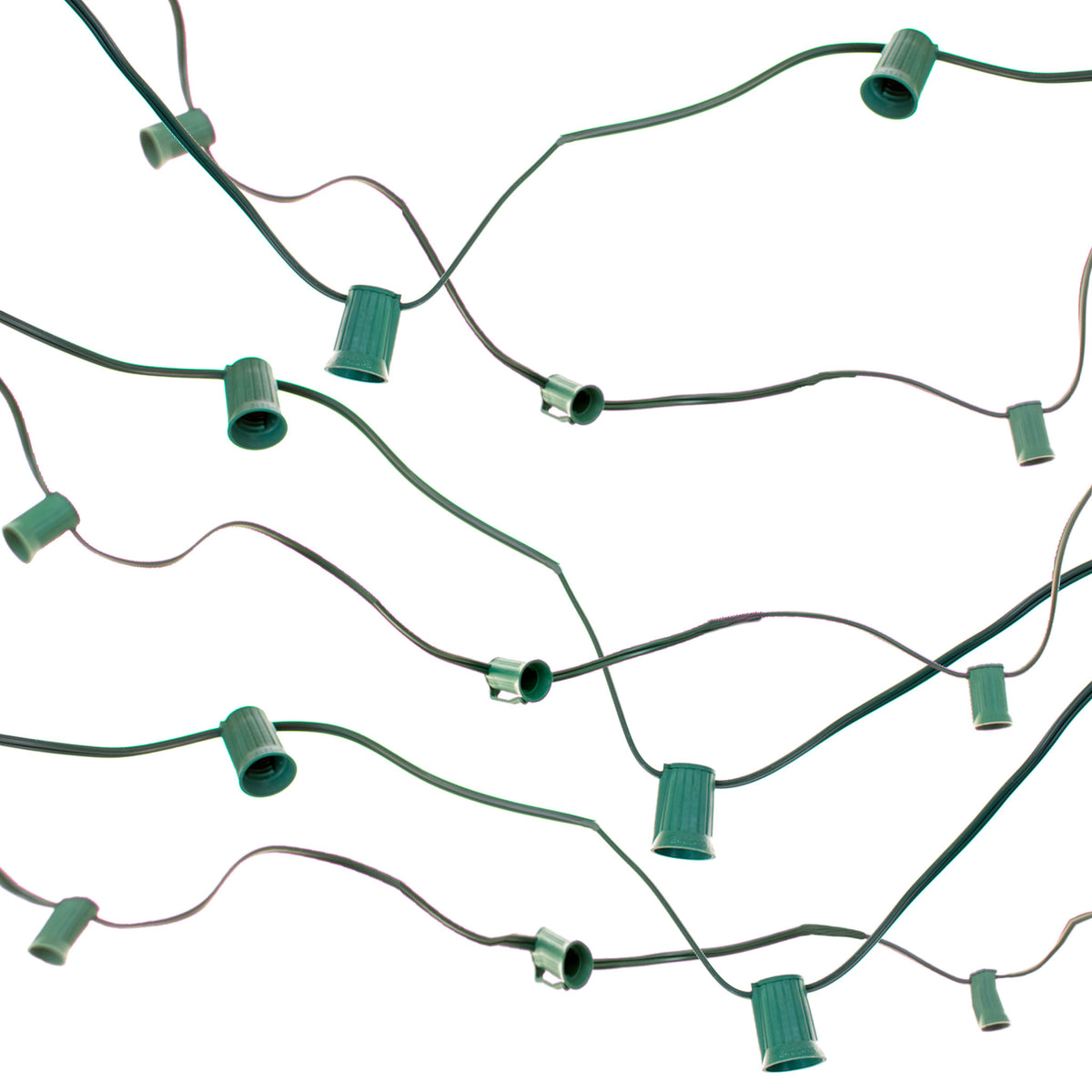 C7 Outdoor Patio String Lighting Cord - 9in Spacing