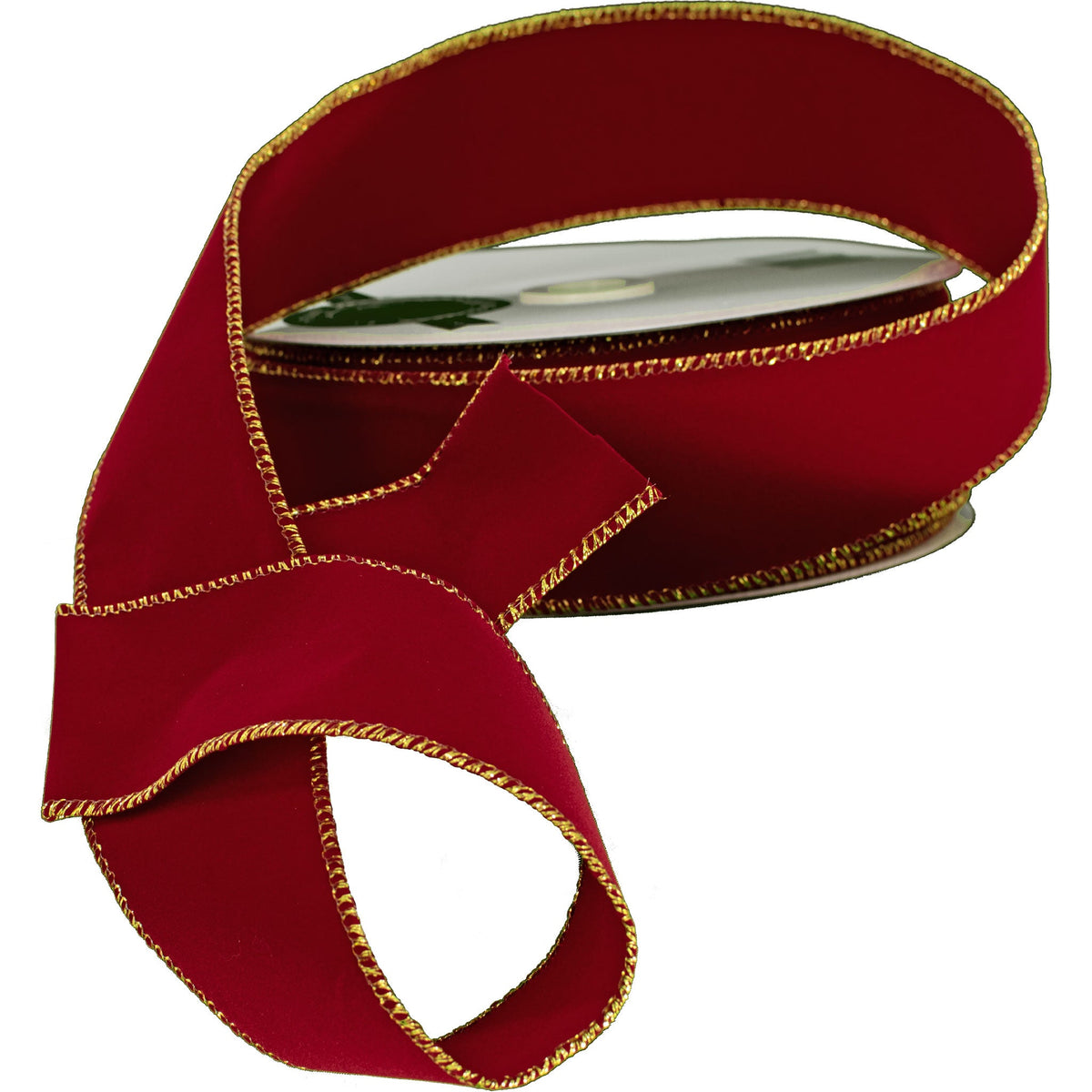 The Gold Wire edge makes the ribbon super easy to use to make bows and wrap presents with.