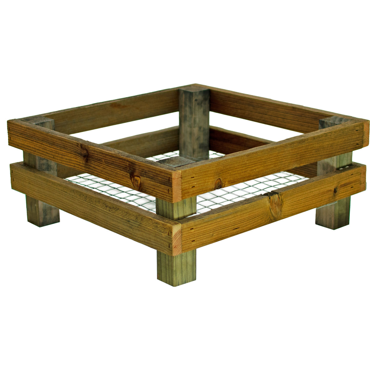 Elevated Redwood Planter Box Set with RootFlow™ Drainage (3 Sizes)