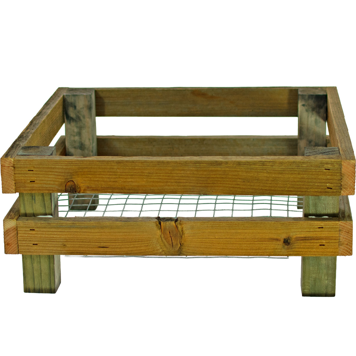 Elevated Redwood Planter Box Set with RootFlow™ Drainage (3 Sizes)