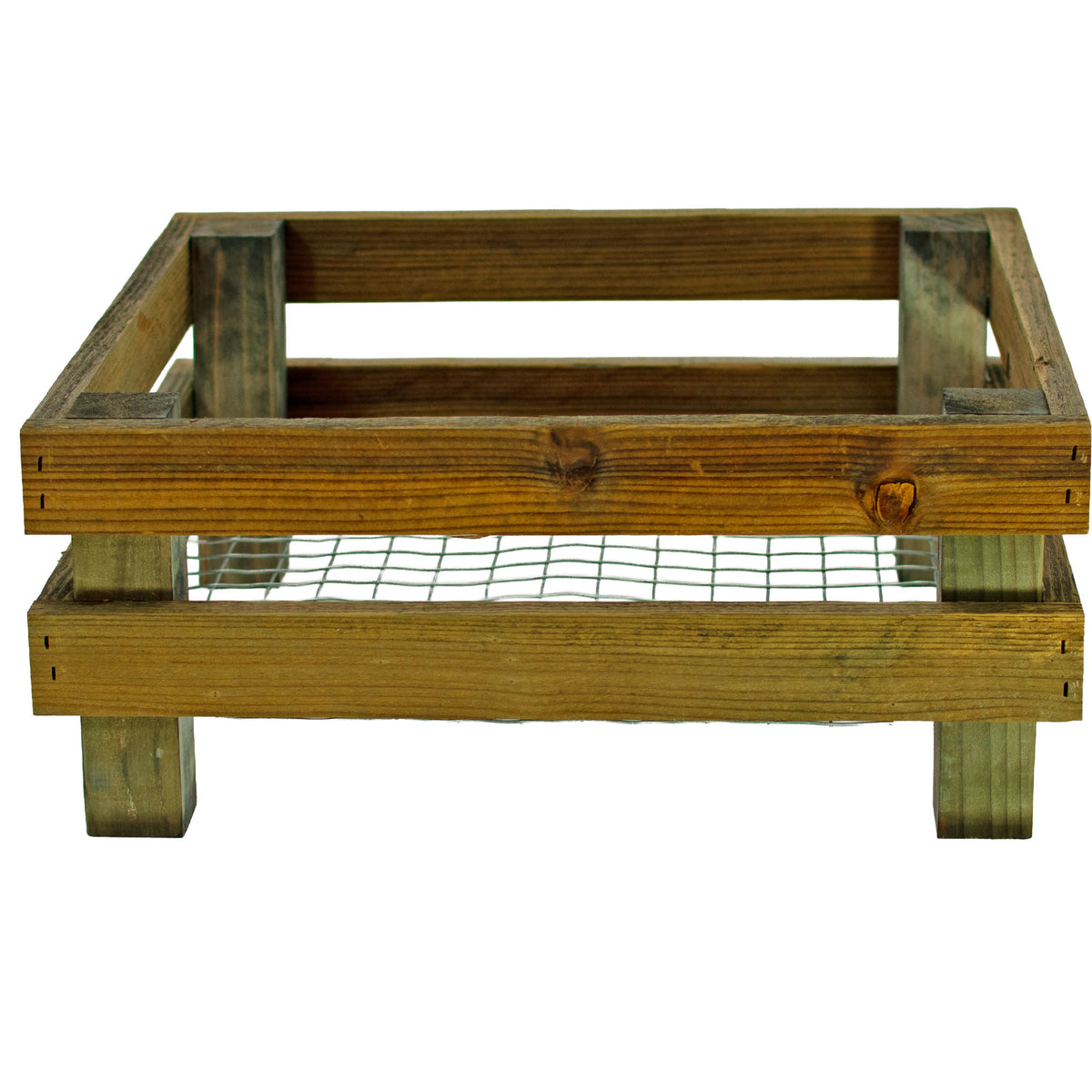 Elevated Redwood Planter Box Set with RootFlow™ Drainage (3 Sizes)