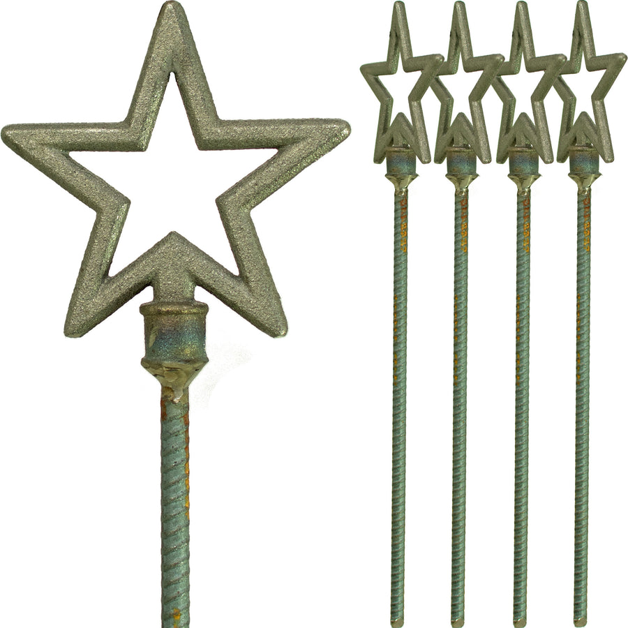 The North Star garden hose stake guide comes in a set of 4.