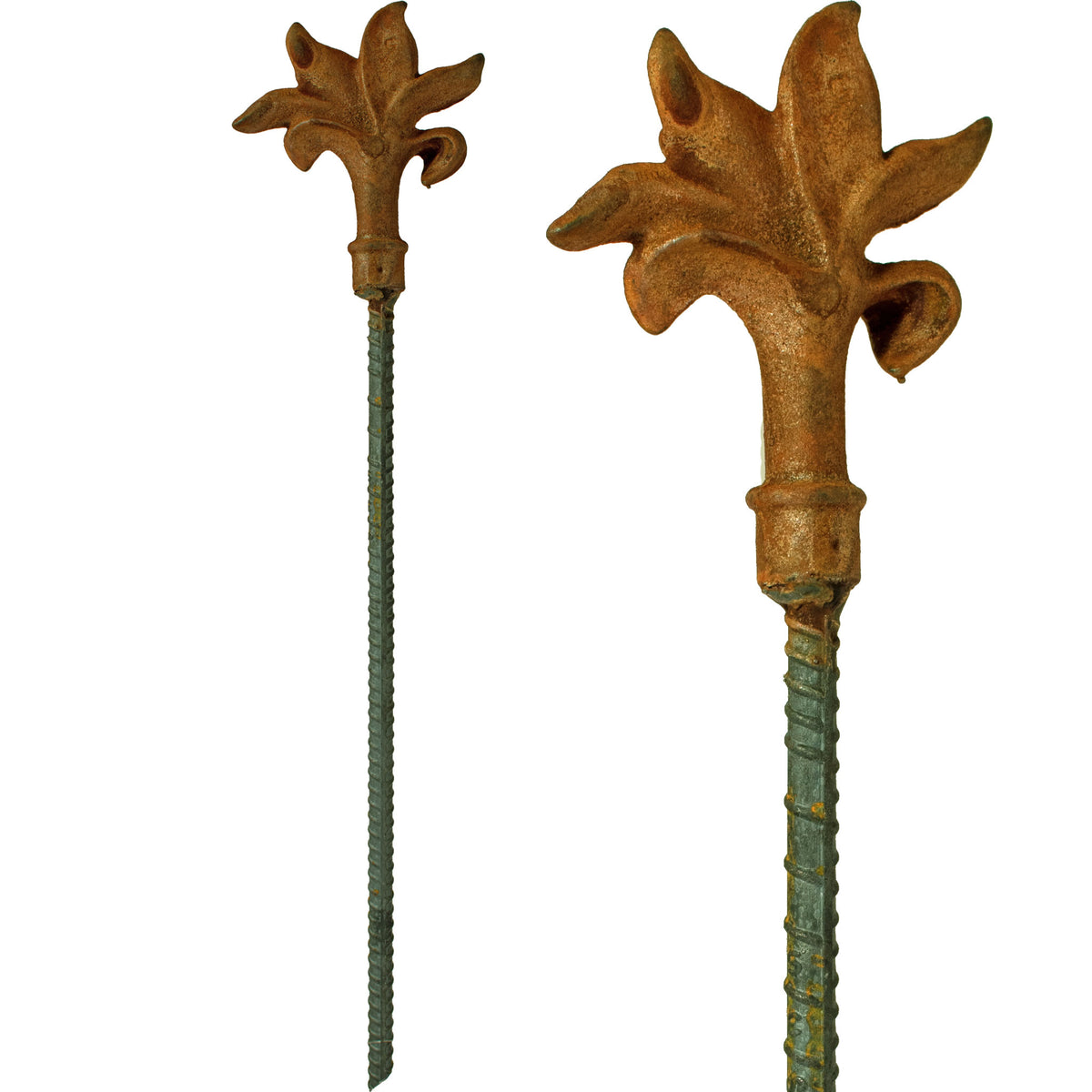 No Assembly required - Steel Flowers are permanently welding onto each stake and ready to be planted into your yard, lawn, and garden