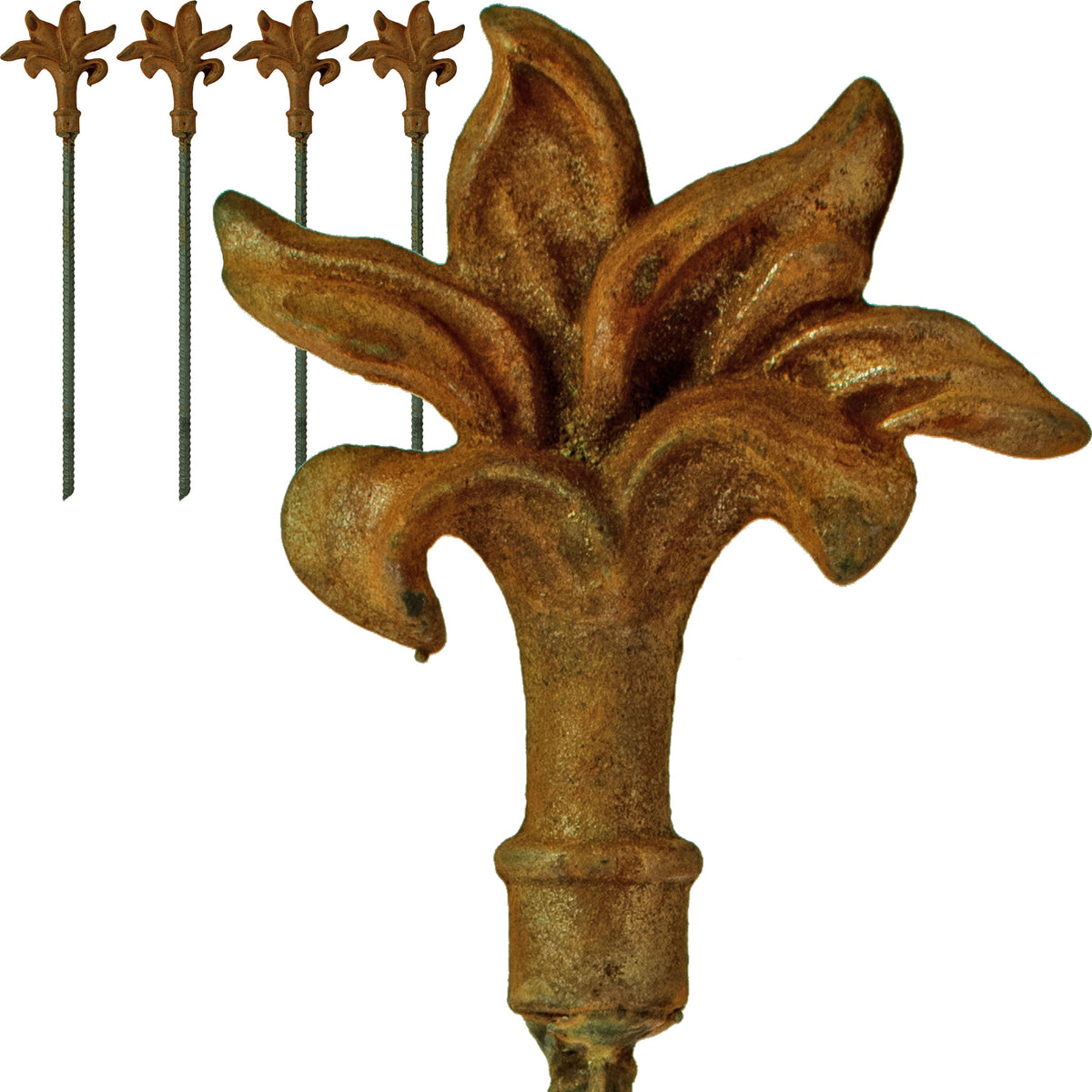 Introducing Lee Display's brand-new Garden Hose Stake Guides with the Fleur-De-Lis sold in a set of 4 stakes.