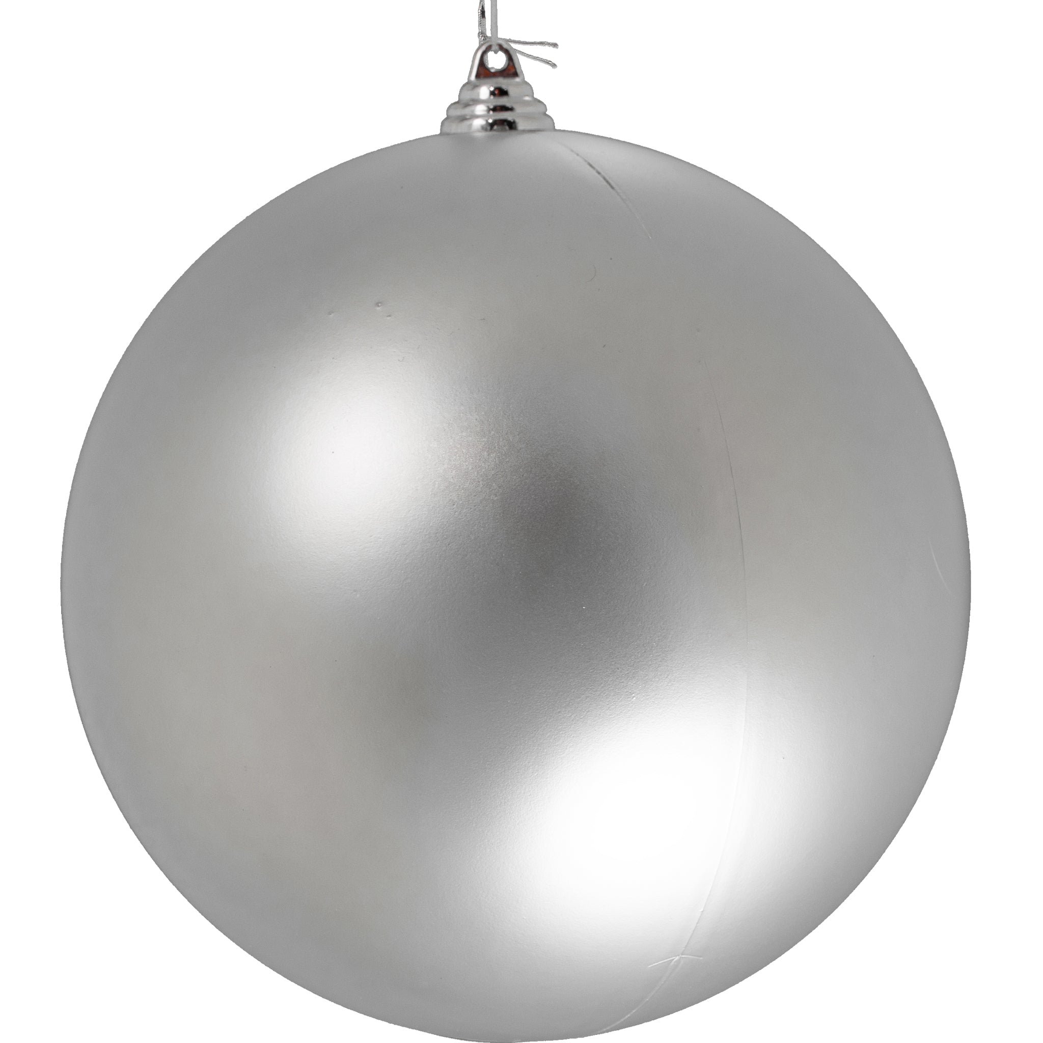 Silver plastic deals ornament balls