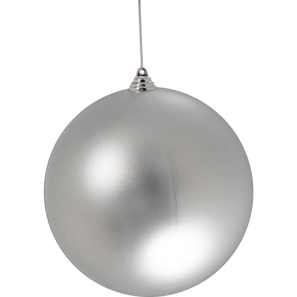 Matte Silver Ball Ornaments