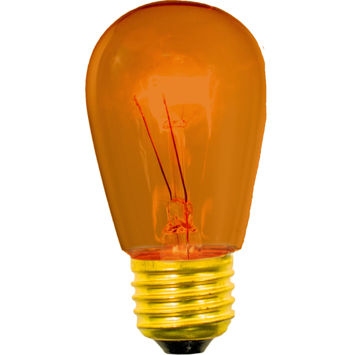 Orange S14 Edison Light Bulbs