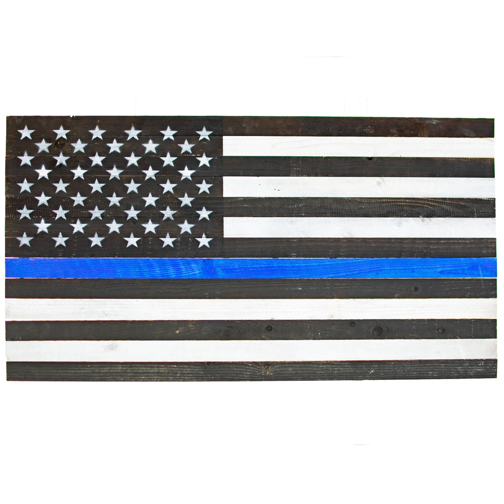 木制警察美国国旗支持您当地的警察部门– Lee Display