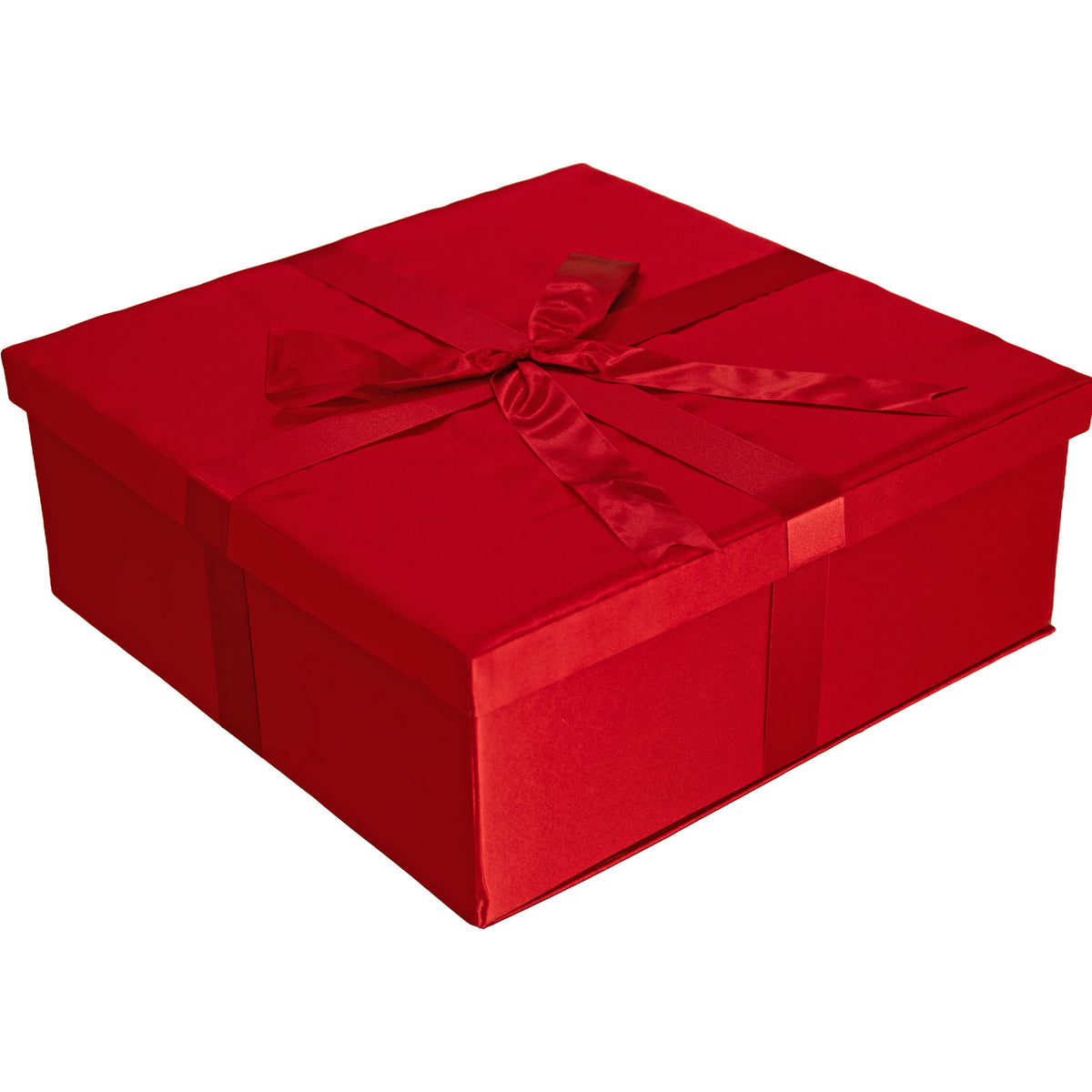 Red Velvet gift boxes come with pre-attached red ribbon made into bows