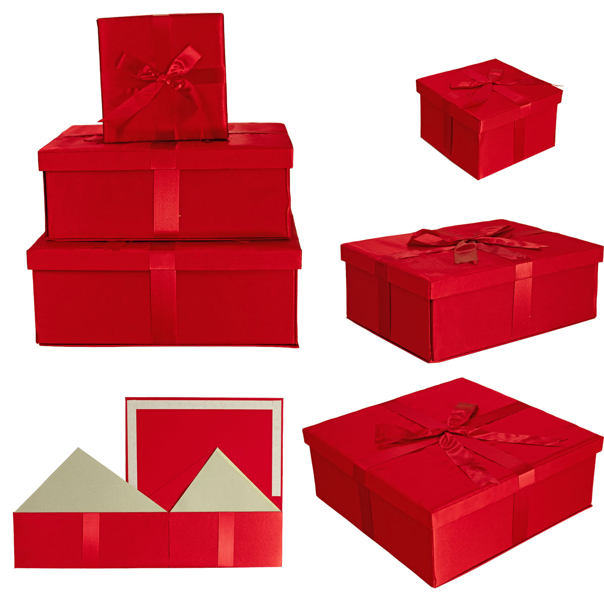 The Red Velvet gift boxes are fully foldable and collapsible. Designed with pre-glued internal cardboard, they pop into shape instantly