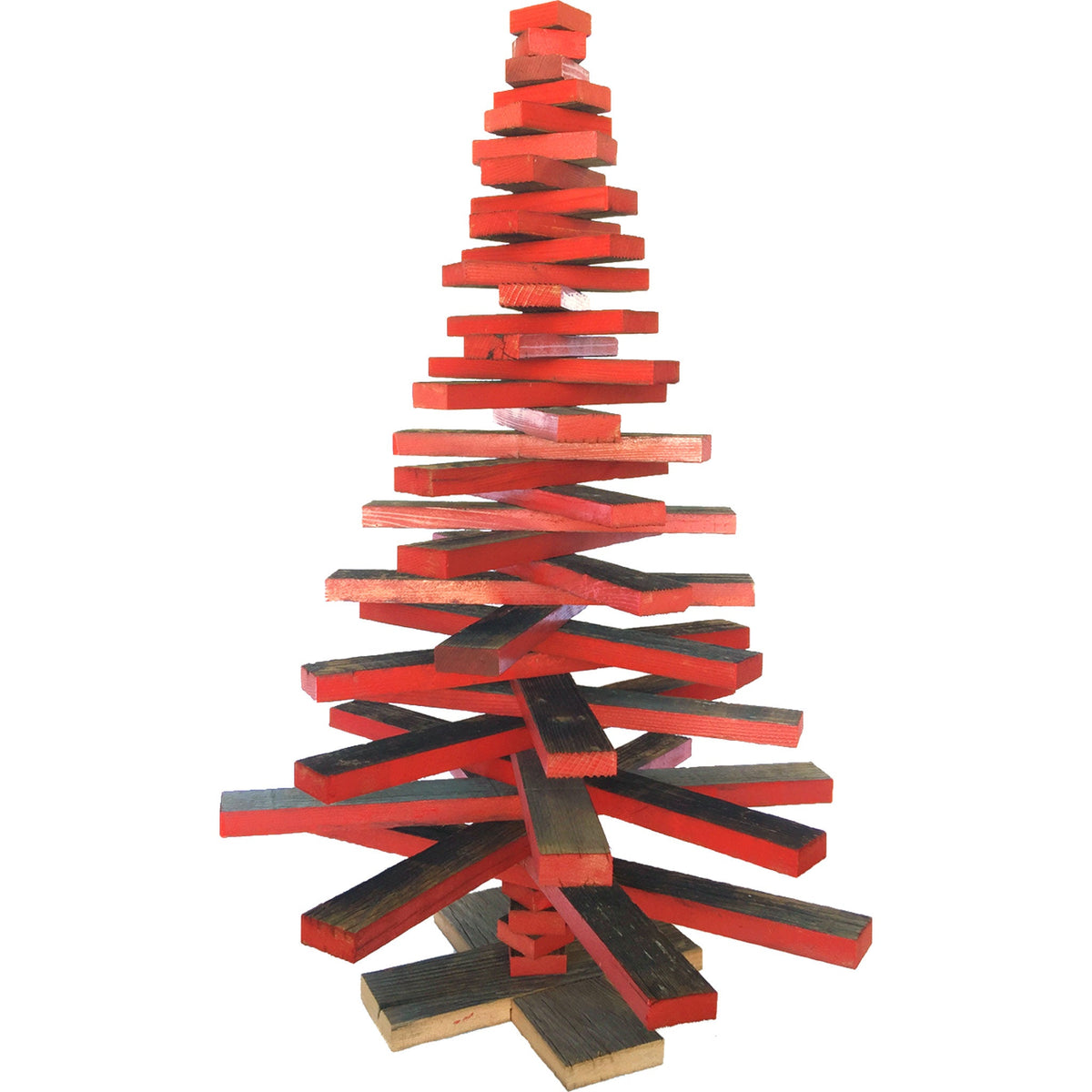 Introducing Lee Display's Redwood Slat Christmas Tree – a stunning piece that harmonizes eco-friendliness with rustic charm.