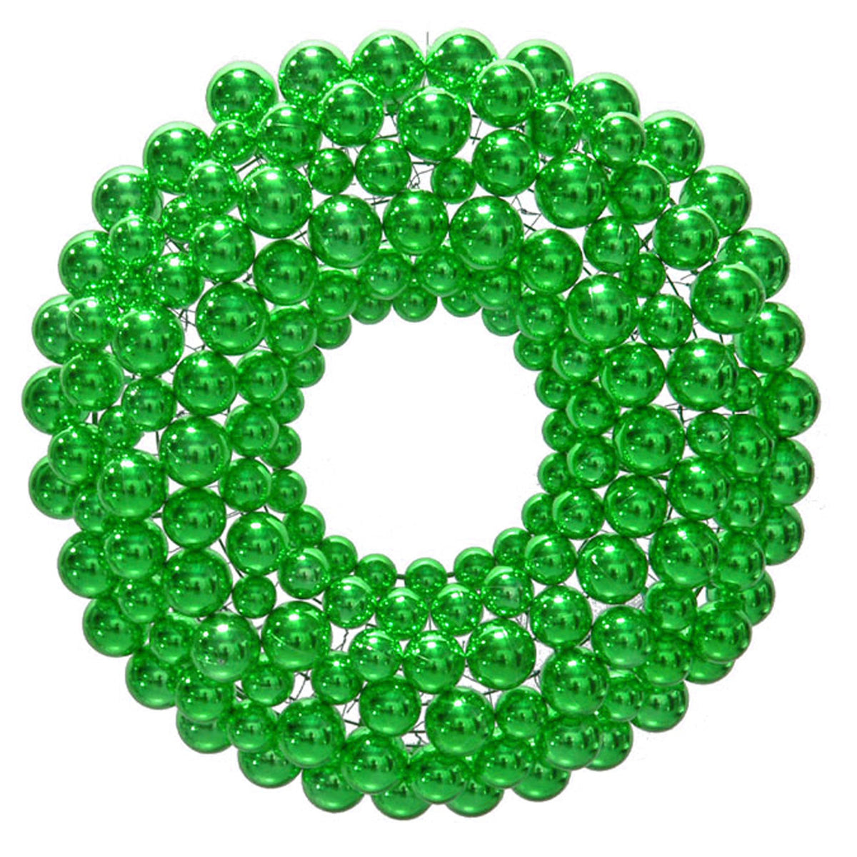 Green Ball Ornament Wreath