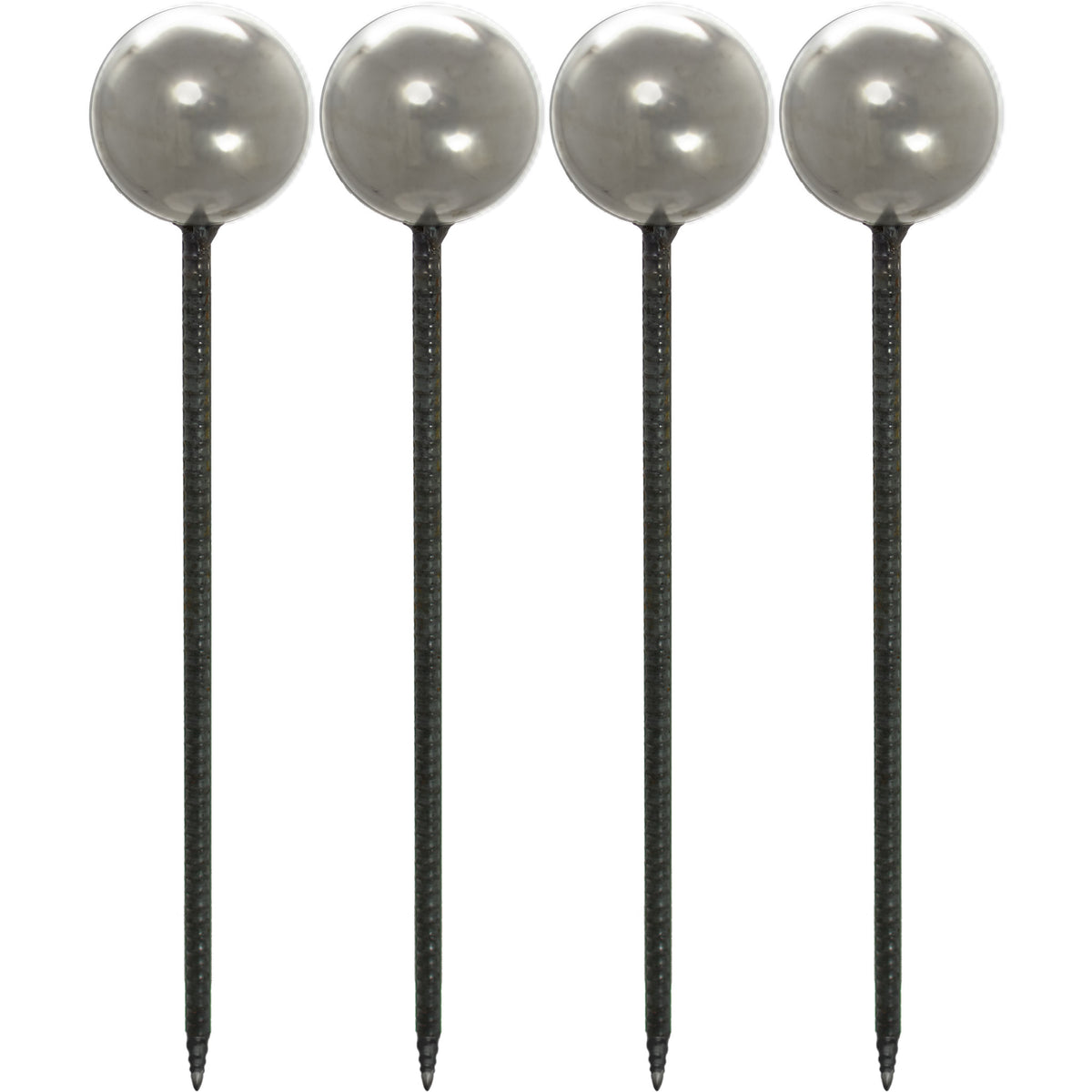 Set of 4 Shiny Steel Garden Hose Stake Guides included with every order from leedisplay.com