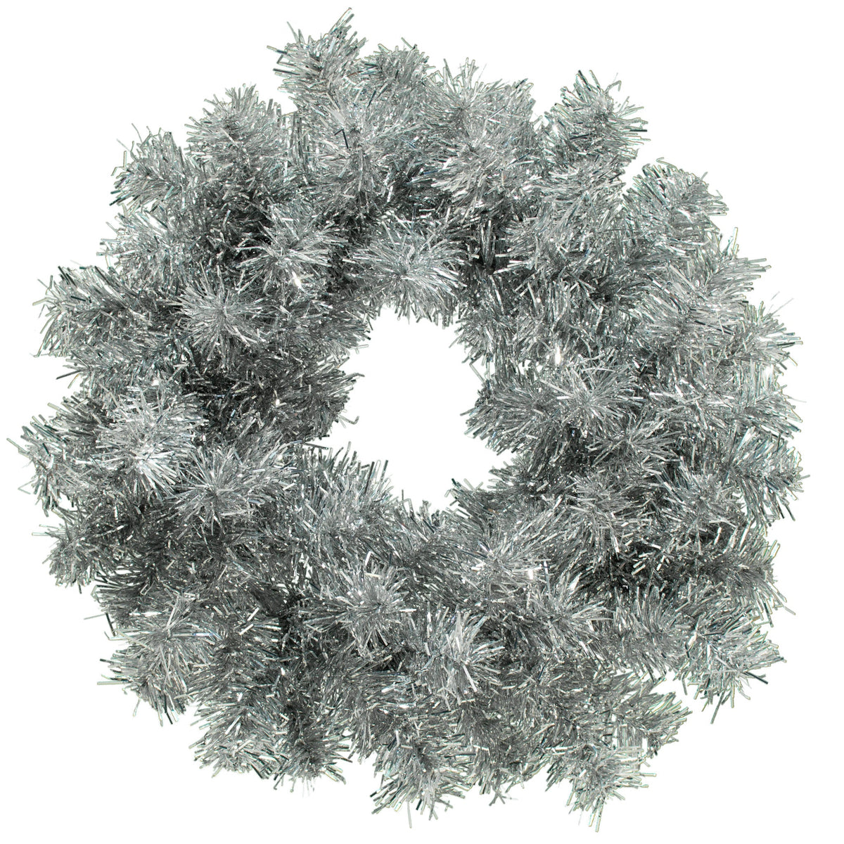 Tinsel wreaths can be shaped and decorated however you like.
