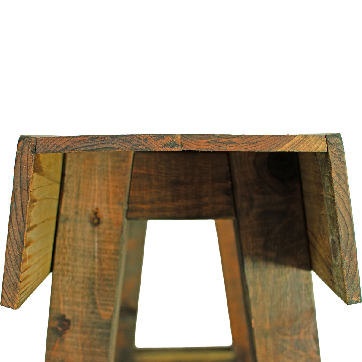 Sonoma rustic console table made from redwood with clean lines and warm natural wood tones