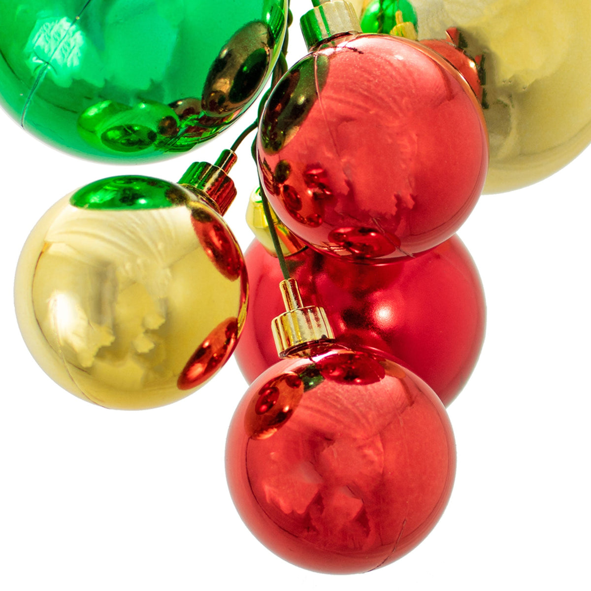 Classic Ball Ornament Clusters are 6in Long each
