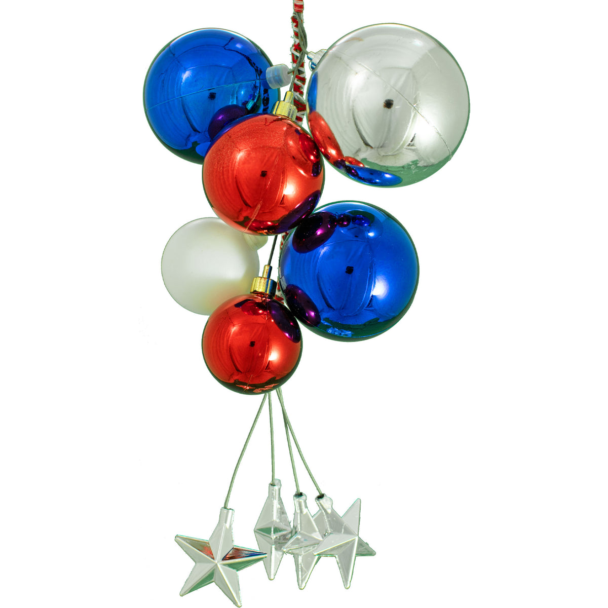 The Regal Independence Day Ball Cluster with Silver Stars