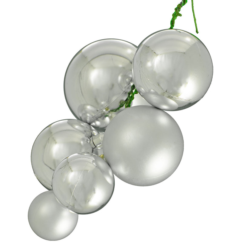 Lee Display's Shiny Silver and Matte Silver Christmas Ball Ornaments are perfect for decorating your christmas trees and garlands