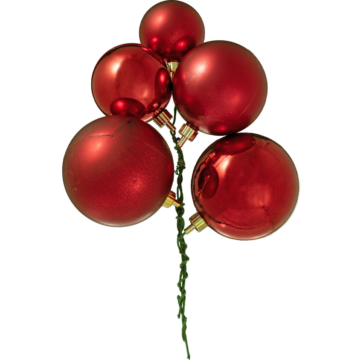 Lee Display's Brand New Shiny Red Plastic Ball Ornaments Shatterproof 60mm