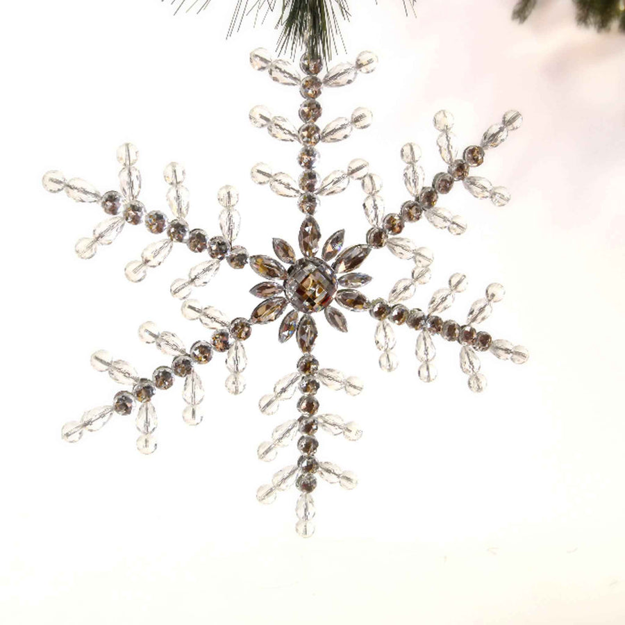 Acrylic Beaded Snowflake - Lee Display