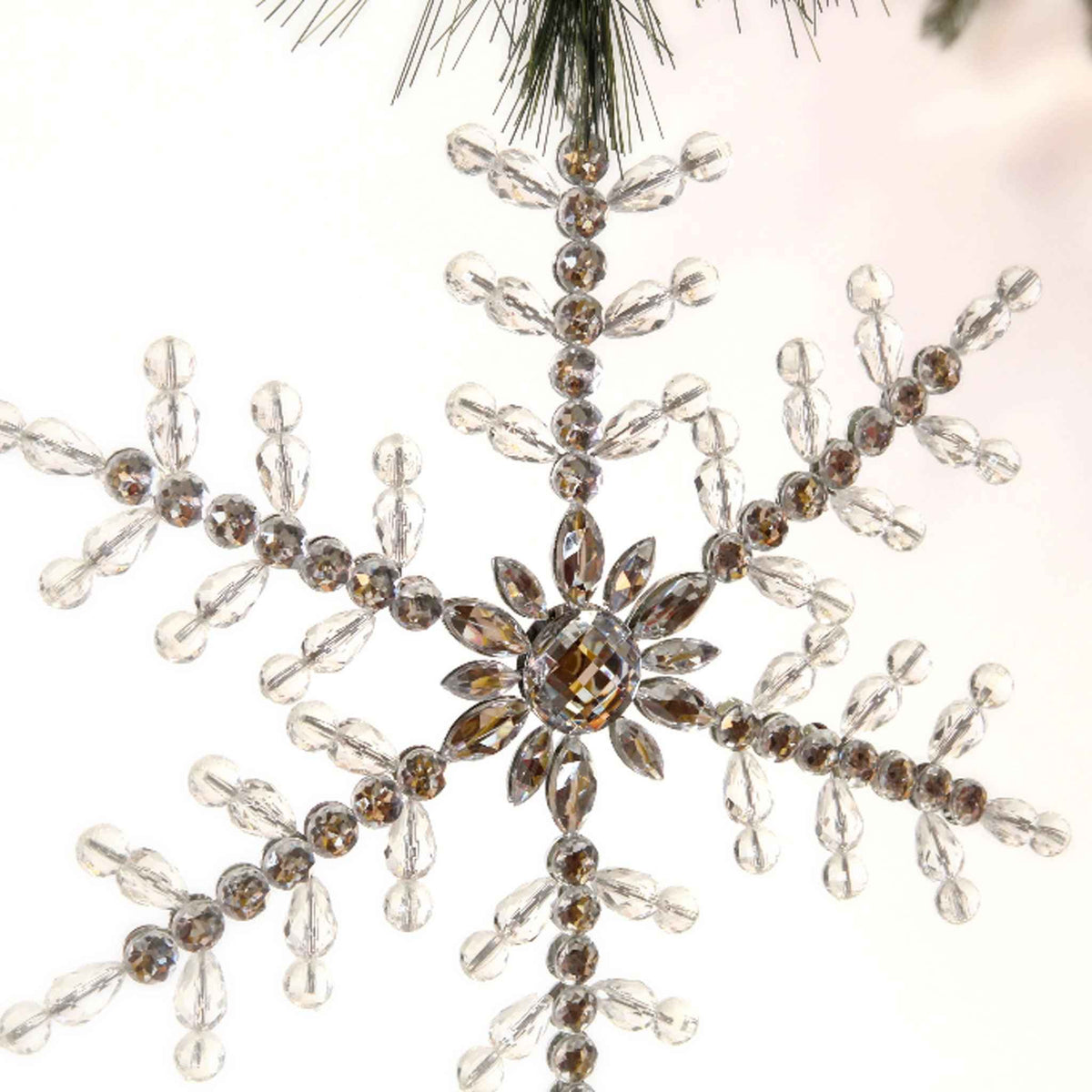 Acrylic Beaded Snowflake - Lee Display