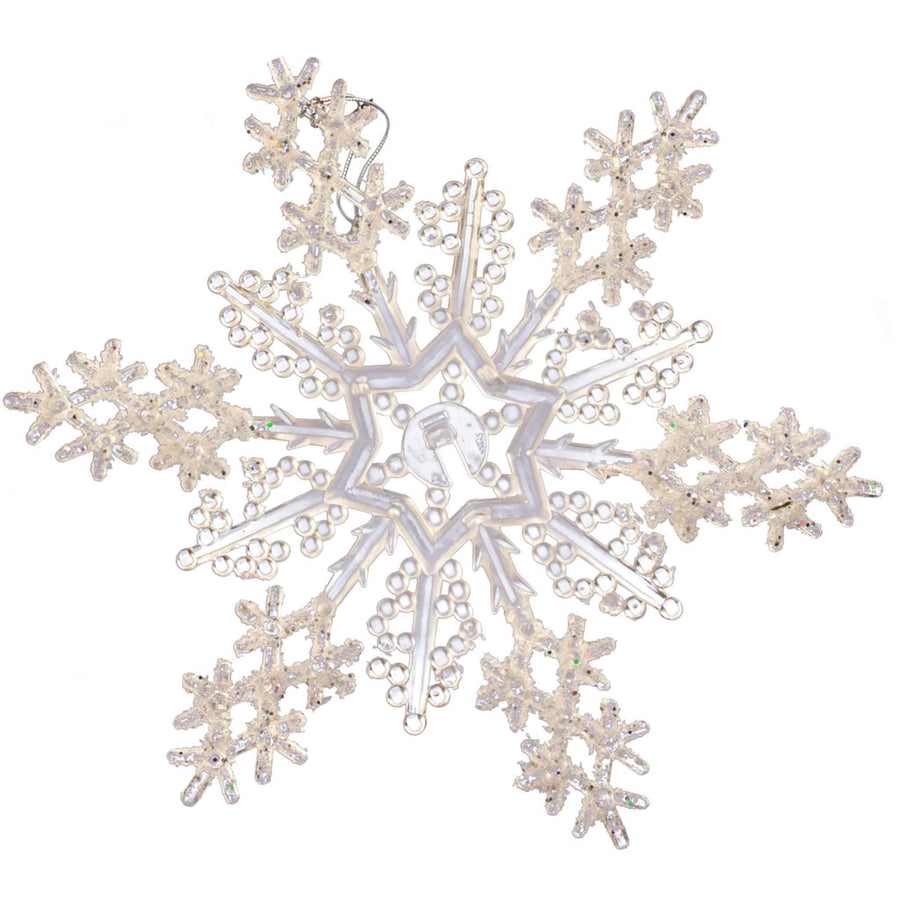 Acrylic Glitter Snowflake - Lee Display