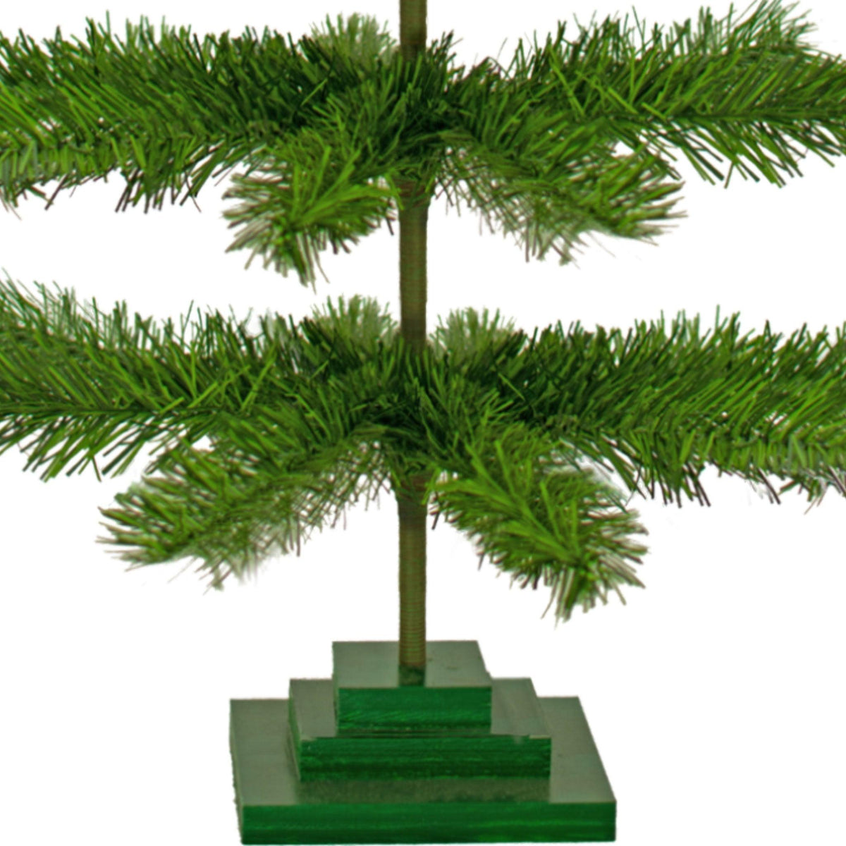 Bottom of the 4ft tree.  Lee Display's 48in Tall Alpine Green Tinsel Christmas Tree on sale at leedisplay.com