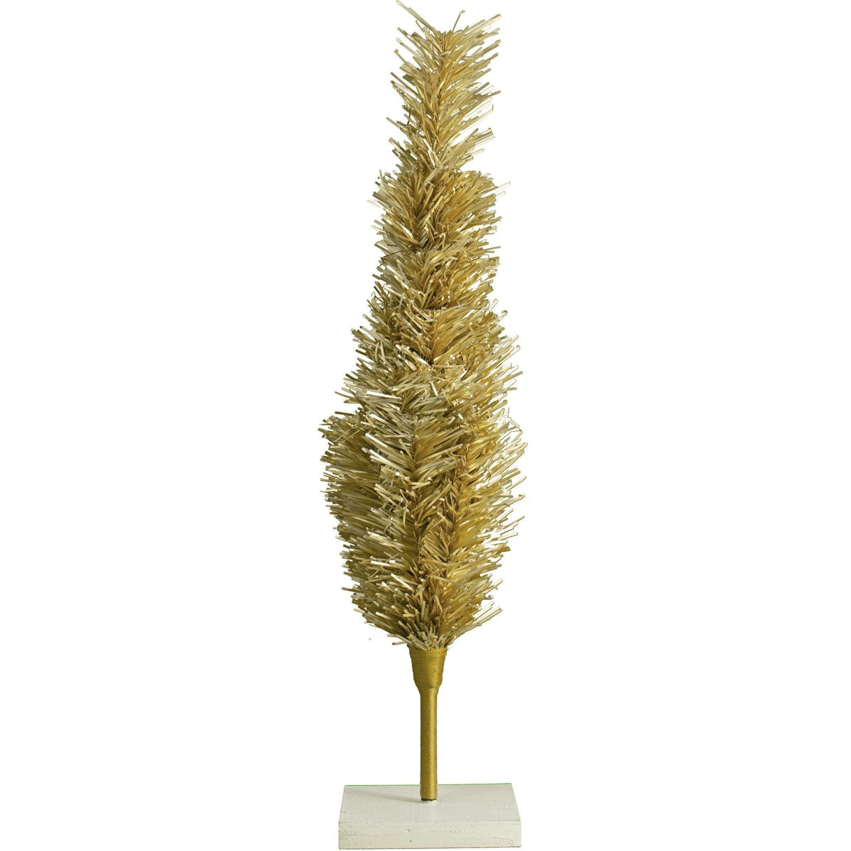 Our 18in Tall Antique Gold Christmas Tree has folding branches to shape how you like and safely store in your closet. 