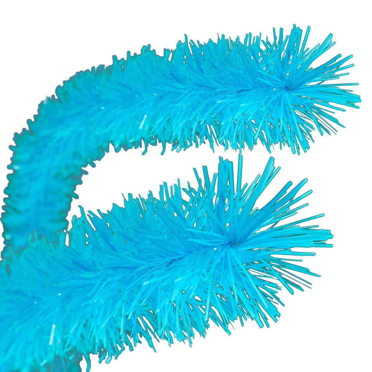 Baby Blue Tinsel Garland - Lee Display