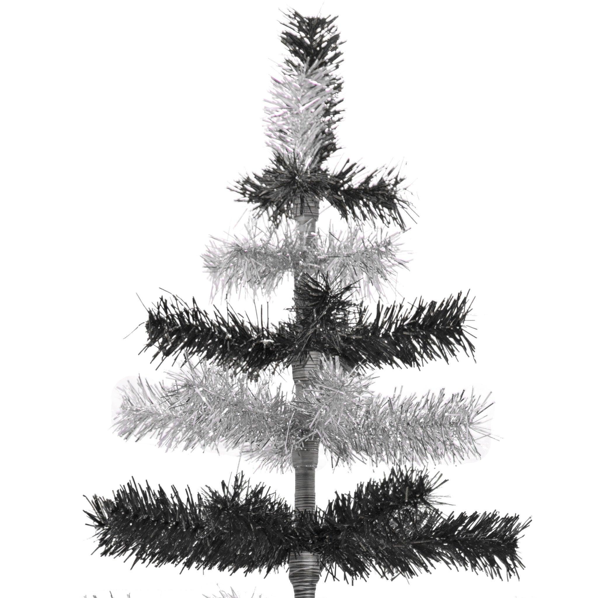 黑色和银色金属丝圣诞树中心装饰品Lee Display