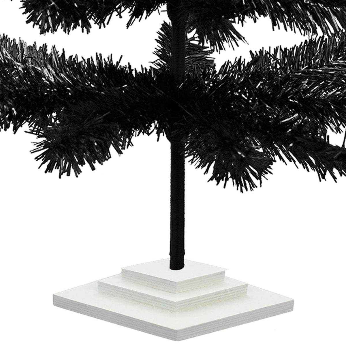 Black Tinsel Christmas Tree - Lee Display