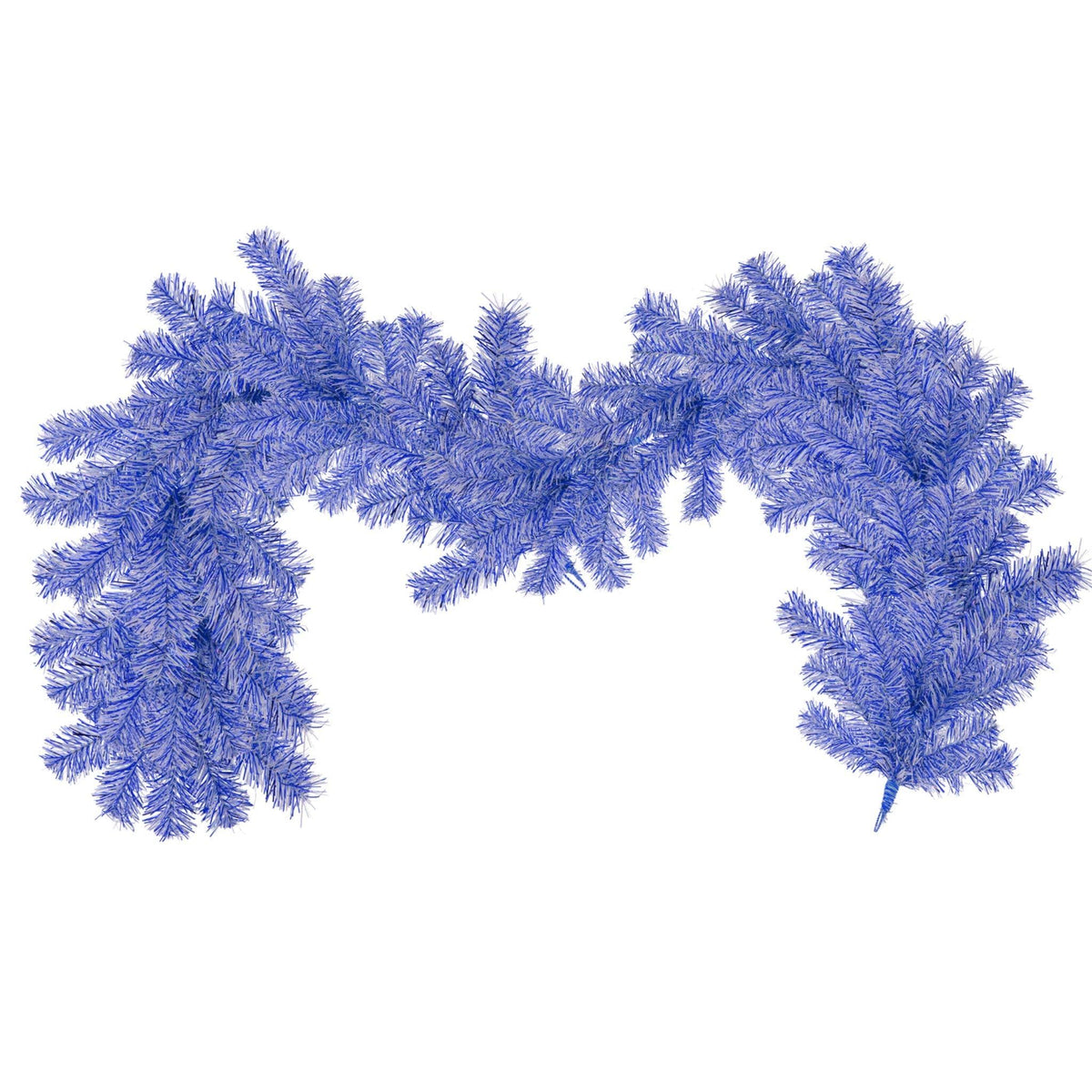 Buy Lee Display's 6FT Blue and White Tinsel Christmas Brush Garlands.  On sale now at leedisplay.com