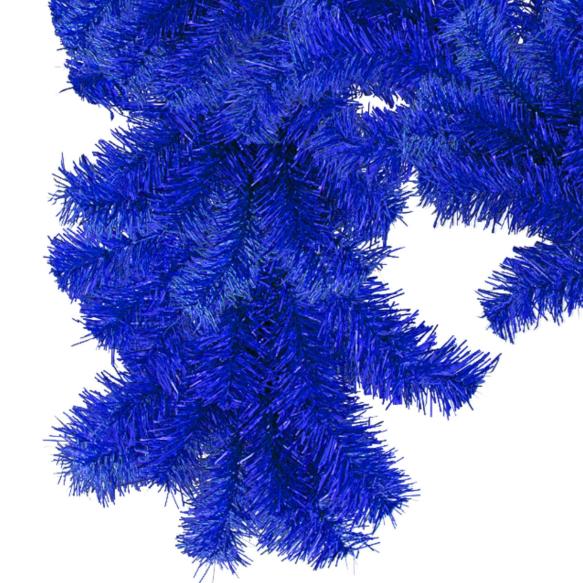 Lee Display's brand new 6FT Blue Tinsel Christmas Garlands on sale at leedisplay.com.  End of the top
