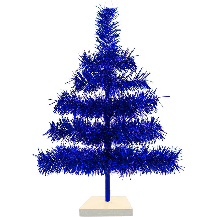 Buy Brand New Shiny Blue Tinsel Christmas Trees | Shop Lee Display