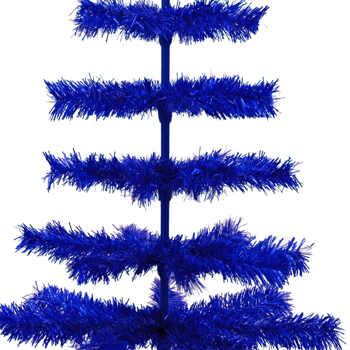 Blue Tinsel Christmas Tree - Lee Display