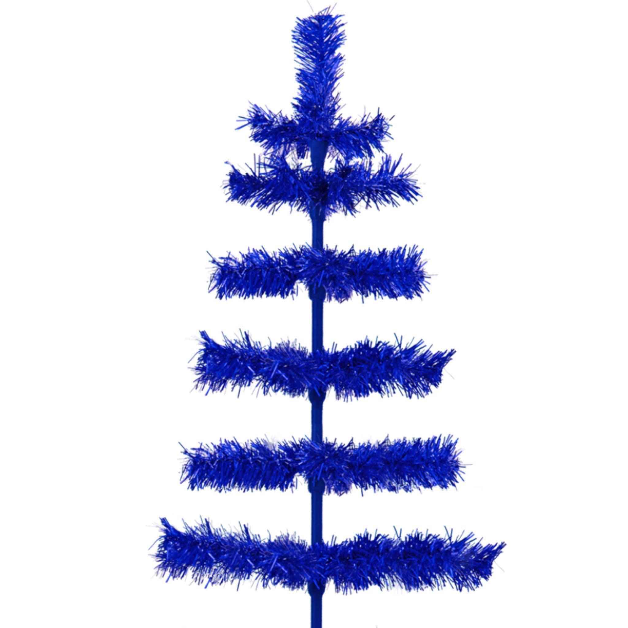 Buy Brand New Shiny Blue Tinsel Christmas Trees | Shop Lee Display