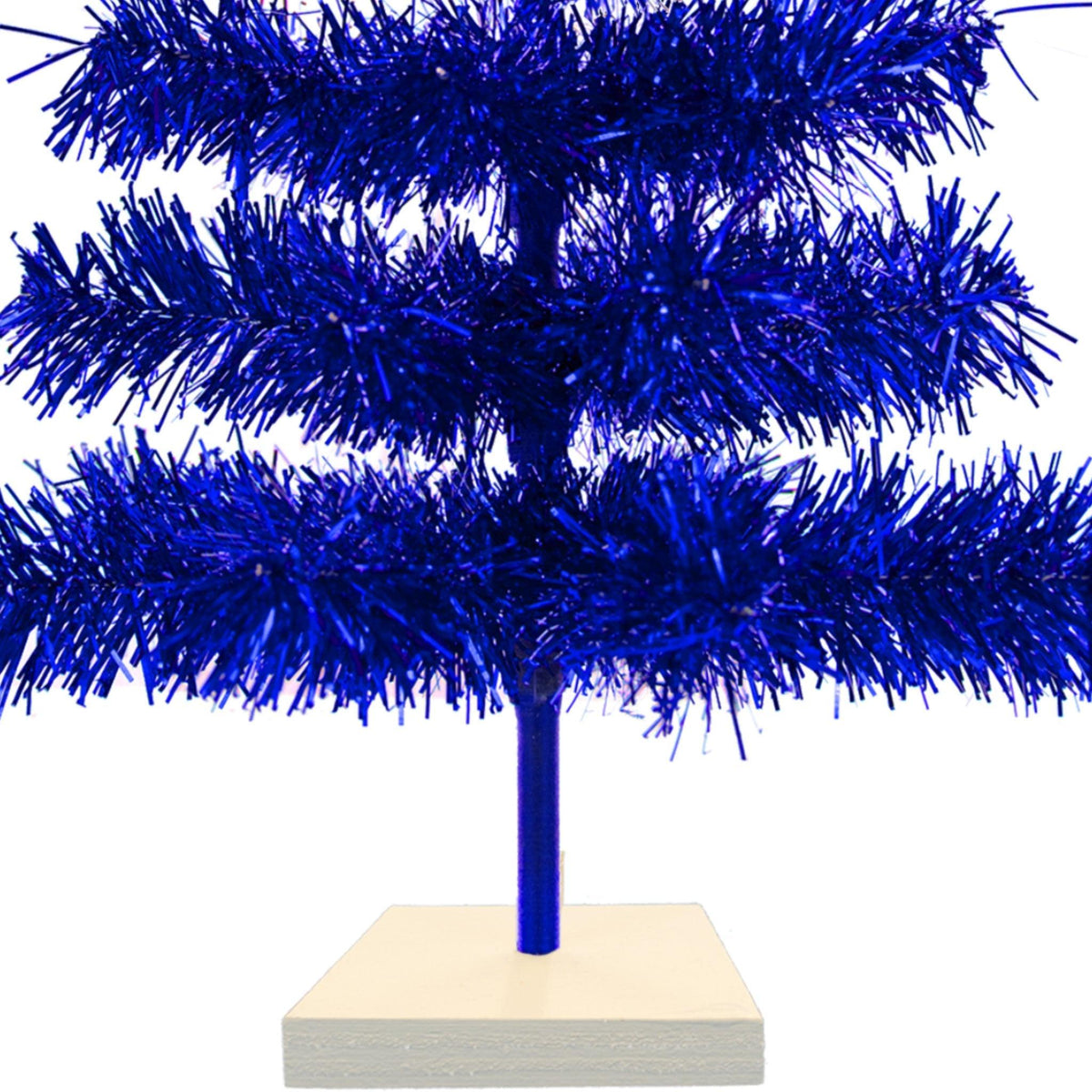 Blue Tinsel Christmas Tree - Lee Display