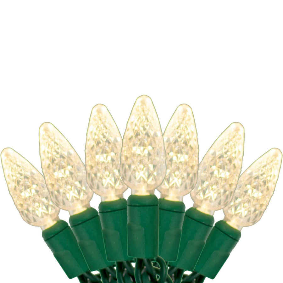 C6 LED Warm White Christmas Lights - Lee Display