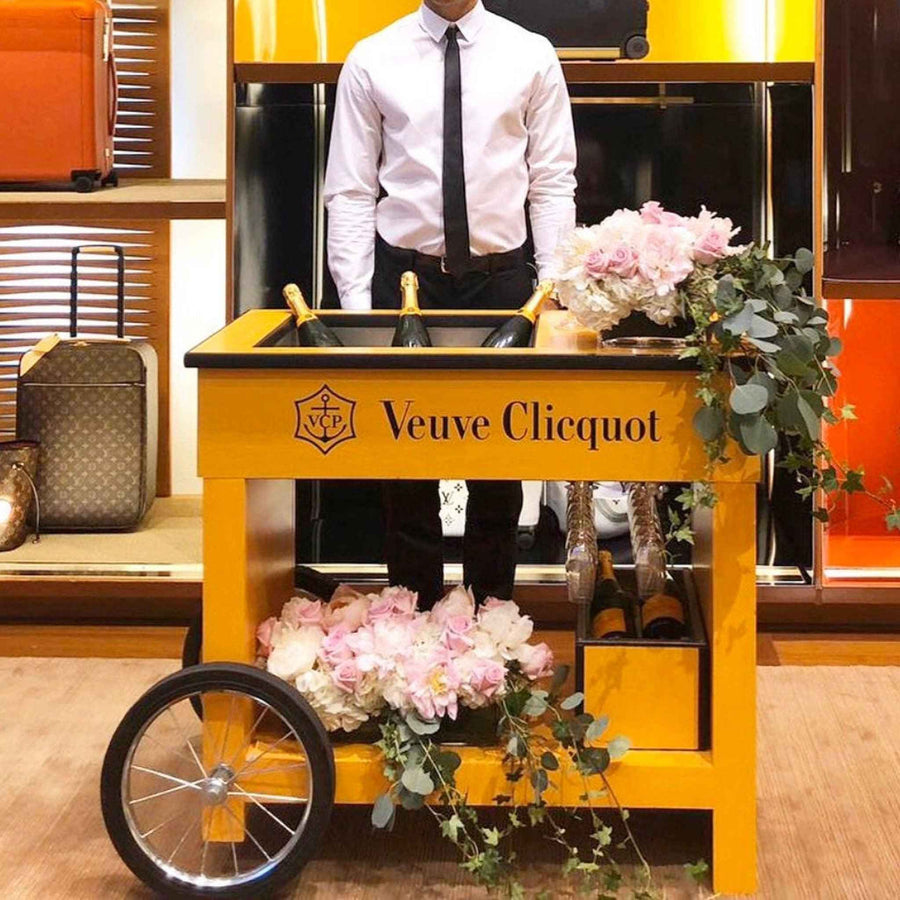 Champagne & Wine Bar Cart - Lee Display