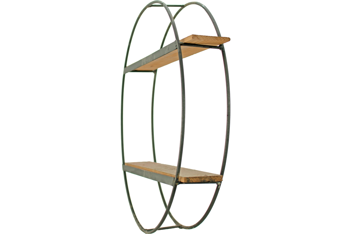 Circular Floating Shelf Double Tiered - Lee Display