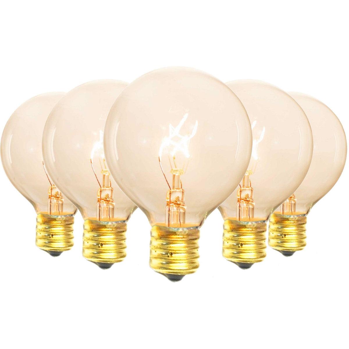 Lee Display's brand new box of 25 Clear Transparent G50 Globe Light Bulbs on sale now at leedisplay.com