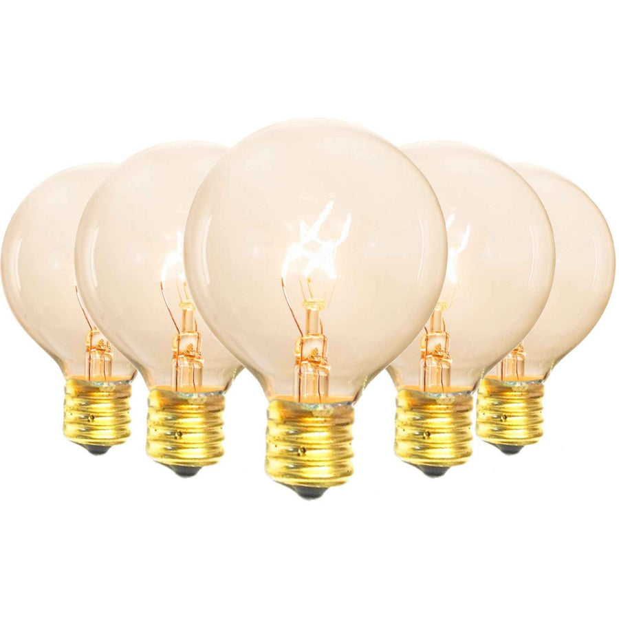 Clear G50 Globe Light Bulbs - Lee Display