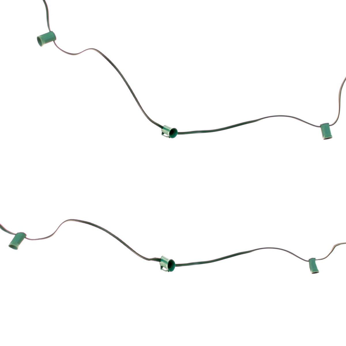 25FT Clear Outdoor String Lighting Set!    Choose between Twinkling Bulbs and Steady Burning Bulbs, White Wire or Green Wire Cords, C7 & C9 Size available.  Shop now at leedisplay.com