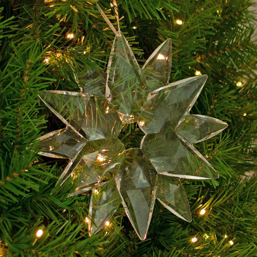 Crystal Clear Acrylic Snowflake - Lee Display