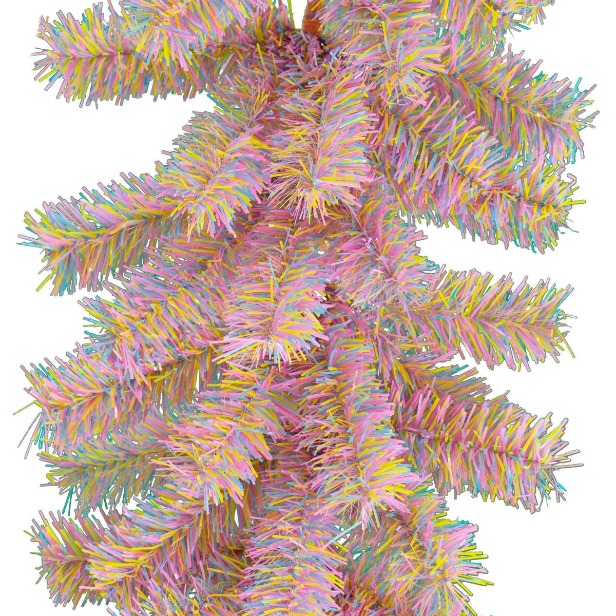 Lee Display's brand new 6ft Easter Firework Tinsel Brush Garland is made in the USA on sale now at leedisplay.com.  Easter Eggs Included!